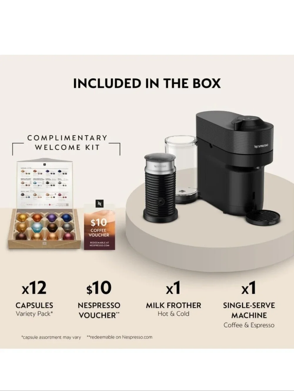 NIB Nespresso Vertpu Pop+ Aerocinno 3